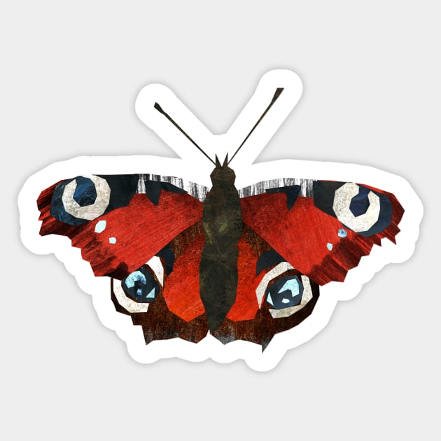 Peacock butterfly Sticker by Babban Gaelg